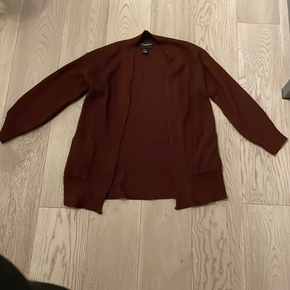 Burgundy cardigan